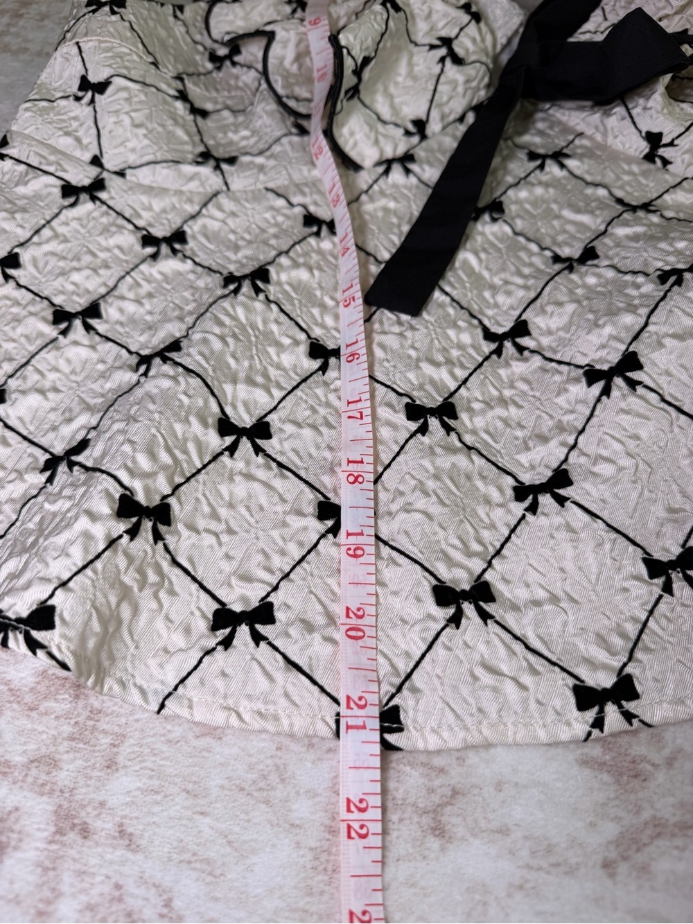 Hudson Gray Jacquard Bow Top Women’s Size Large - Picture 10 of 10